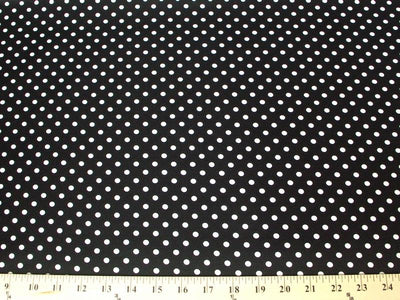 Polka Dot Dull Satin WHITE 1/4