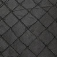 Taffeta Diamond Pintuck 110" WIDE BLACK