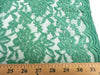 Jacquard Stretch Lace EMERALD (selvage on one edge only)