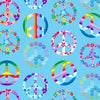 Premium Anti-Pill Peace Signs Fleece 215