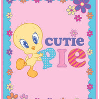 Premium Anti-Pill Tweety Bird Cutie Pie Panel Fleece B109