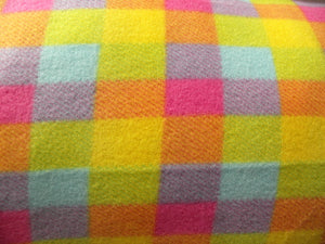 Premium Anti-Pill Pastel Plaid Stripes Fleece 60
