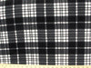 Anti-Pill Charcoal White Plaid Fleece 388