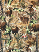 Premium Anti-Pill Real Tree Hidden Animals All Over Fleece B687 "LAST PIECE MEASURES 1 YARD 33 INCHES"