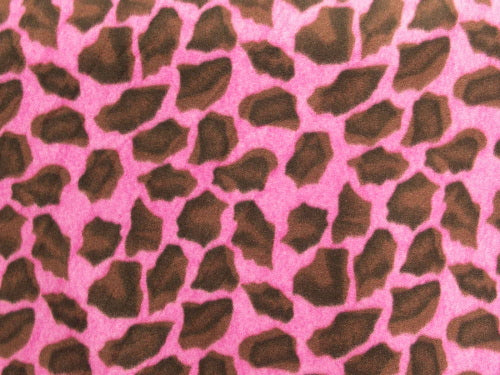 Giraffe Fuchsia Fleece 144