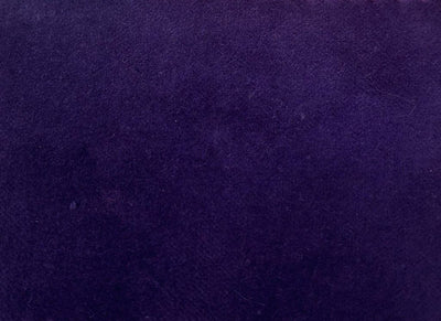 100% Cotton Med/Light Weight Velvet GRAPE PURPLE