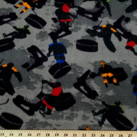 Anti-Pill Grey Hockey Fleece 460