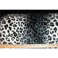 Velboa Animal Skins Fur Leopard Grey "55 YARD ROLL"