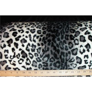 Velboa Animal Skins Fur Leopard Grey 