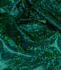 Metallic Hologram Foil Spandex GREEN/BLACK