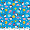 Hello Kitty Rain Or Shine Tossed Icons Blue Cotton HK-25