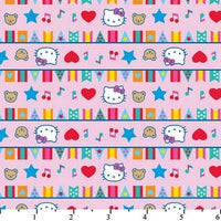 Hello Kitty Big Top Flags Pink Cotton HK-26