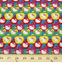 Hello Kitty Apples Blue Bright Cotton HK-3