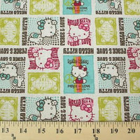 Hello Kitty Peace & Love Aqua Multi Cotton HK-5