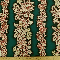 SWATCHES Blue/Green 100% Cotton Hawaiian Prints