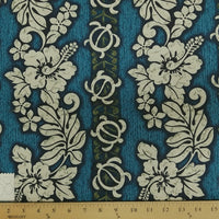 SWATCHES Blue/Green 100% Cotton Hawaiian Prints