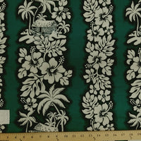 SWATCHES Blue/Green 100% Cotton Hawaiian Prints