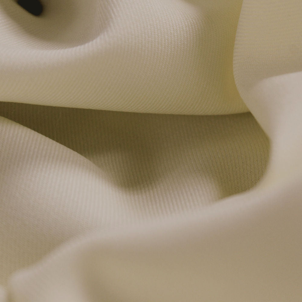 Ivory Poly Gabardine