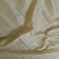 SWATCHES Embroidered Pintuck Silk Dupioni 50"