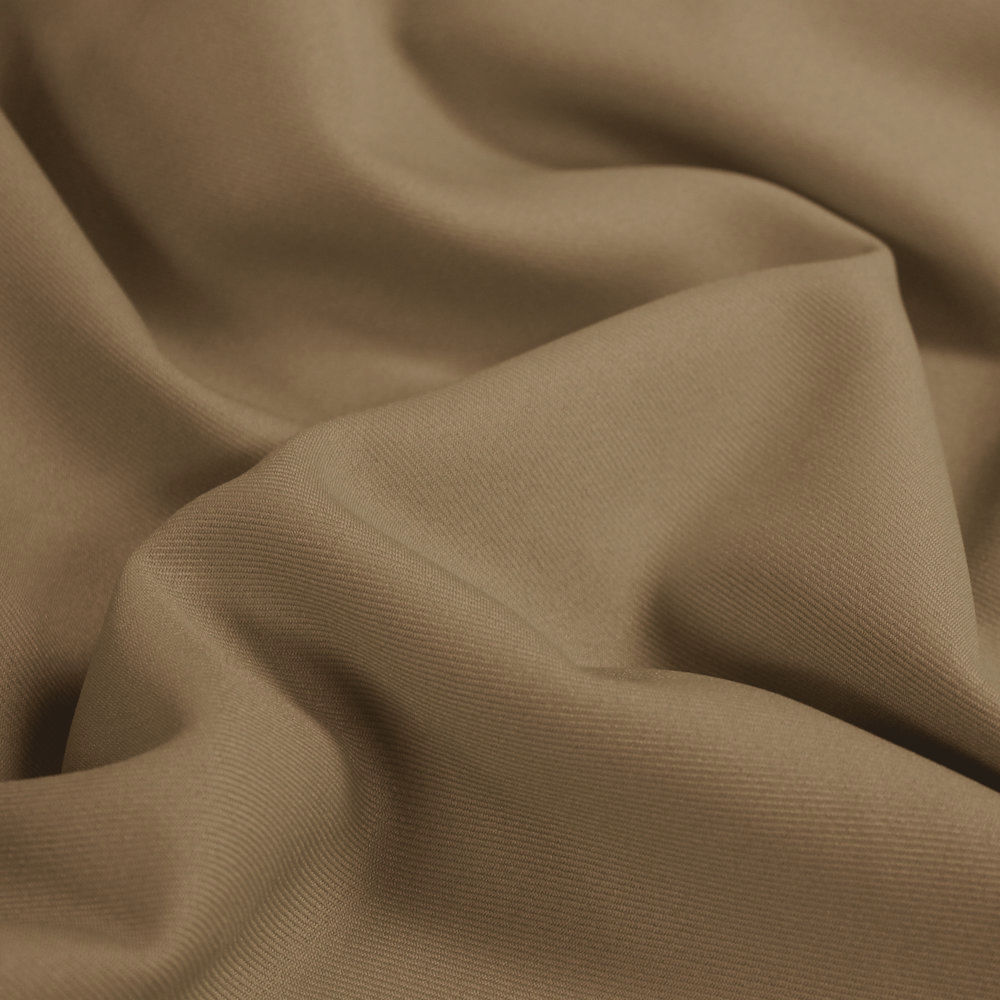 Khaki Poly Gabardine