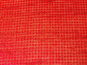 Large Hologram Confetti Dot Sequins RED