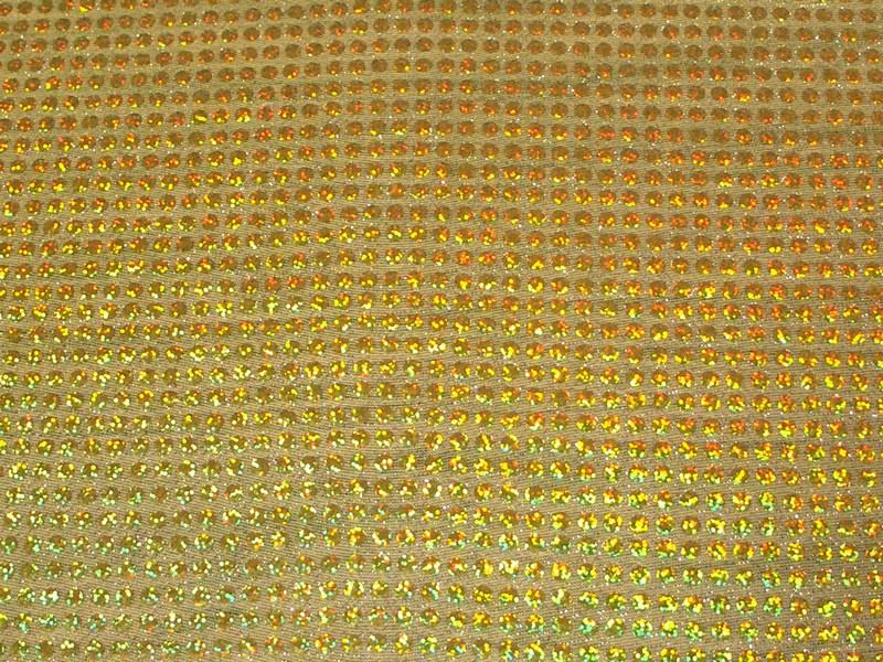Large Hologram Confetti Dot Sequins YELLOW GOLD