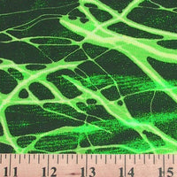 Lightning Foil Spandex LIME BLACK