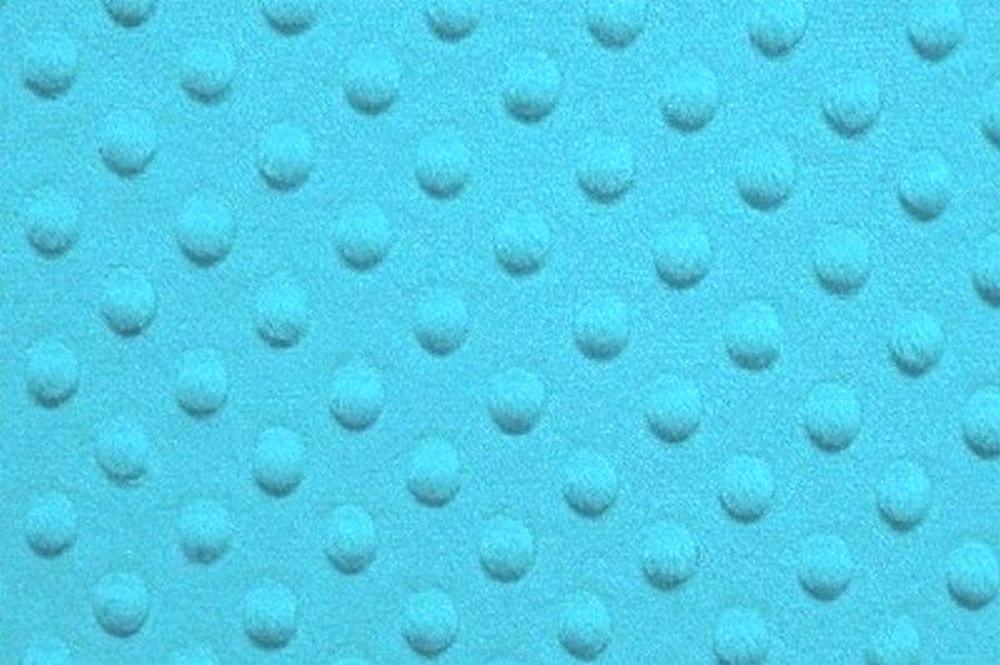 Minky Dimple Dot Fur LIGHT TURQUOISE