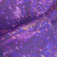 Metallic Hologram Foil Spandex LILAC/PURPLE