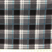 Anti-Pill London Plaid Charcoal Fleece 375