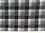 Anti-Pill London Plaid Charcoal Fleece 375