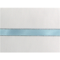 1/4" Silver Metallic Edge Satin Ribbon