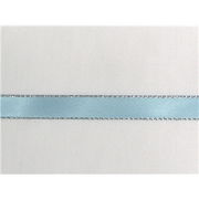 3/8" Silver Metallic Edge Satin Ribbon