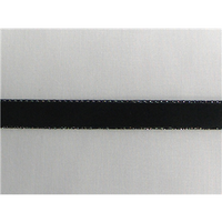 1/4" Silver Metallic Edge Satin Ribbon