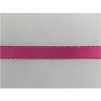 1/4" Silver Metallic Edge Satin Ribbon
