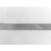 1/4" Silver Metallic Edge Satin Ribbon