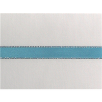 1/4" Silver Metallic Edge Satin Ribbon