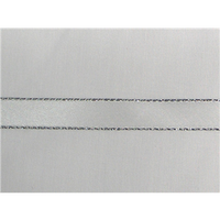 1/4" Silver Metallic Edge Satin Ribbon