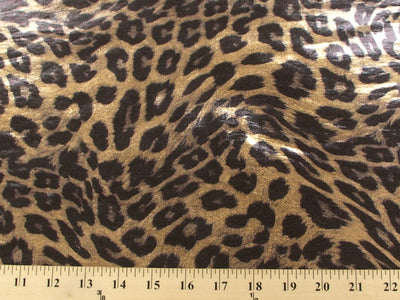 Gold Teal Black Jaguar Metallic Spandex SP-19