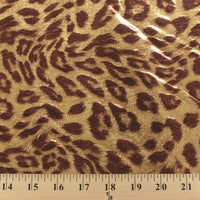 Dark Gold Brown Jaguar Metallic Spandex SP-17