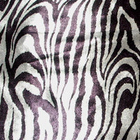 Silver Black Metallic Zebra Spandex SP-20