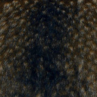Striped Fox Tan Brown Minky Fur MF-17