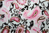 Paisley Minky Cuddle Fur MOCHA PINK "LAST PIECE MEASURES 1 YARD 24 INCHES"