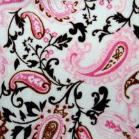 Paisley Minky Cuddle Fur MOCHA PINK "LAST PIECE MEASURES 1 YARD 24 INCHES"
