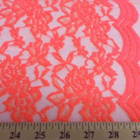Jacquard Stretch Lace NEON FUCHSIA