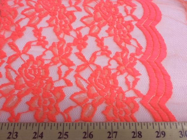 Jacquard Stretch Lace NEON FUCHSIA