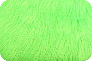 Long Pile Shaggy Fur NEON GREEN
