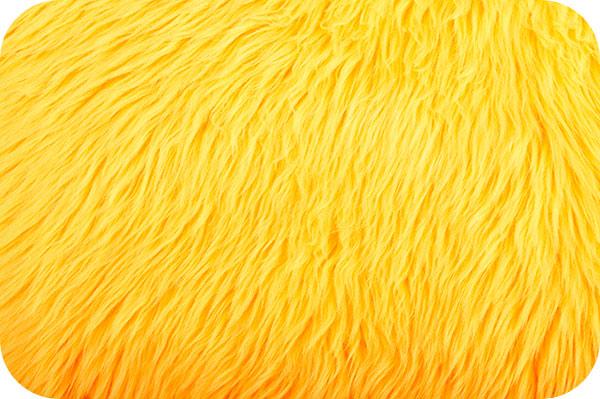 Long Pile Shaggy Fur NEON YELLOW