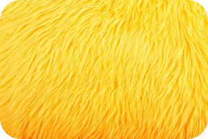 Long Pile Shaggy Fur NEON YELLOW