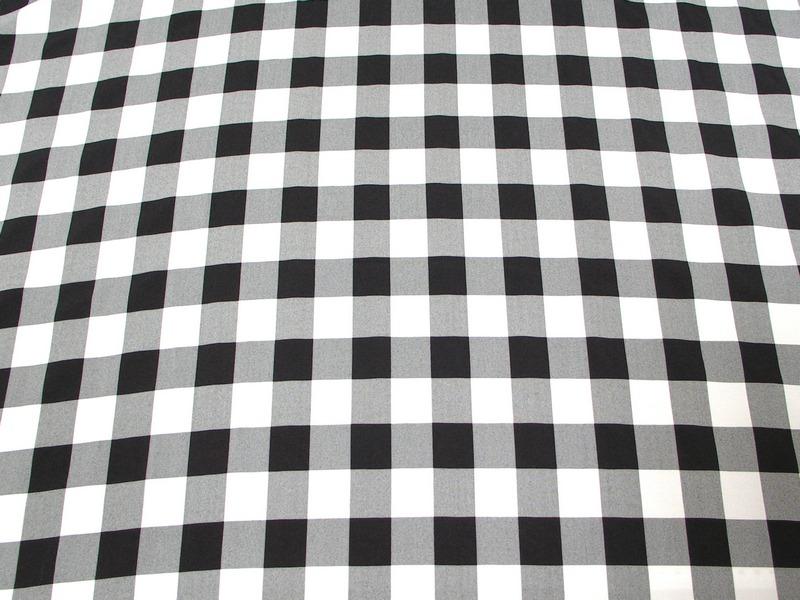 Poly Poplin Plaid BLACK